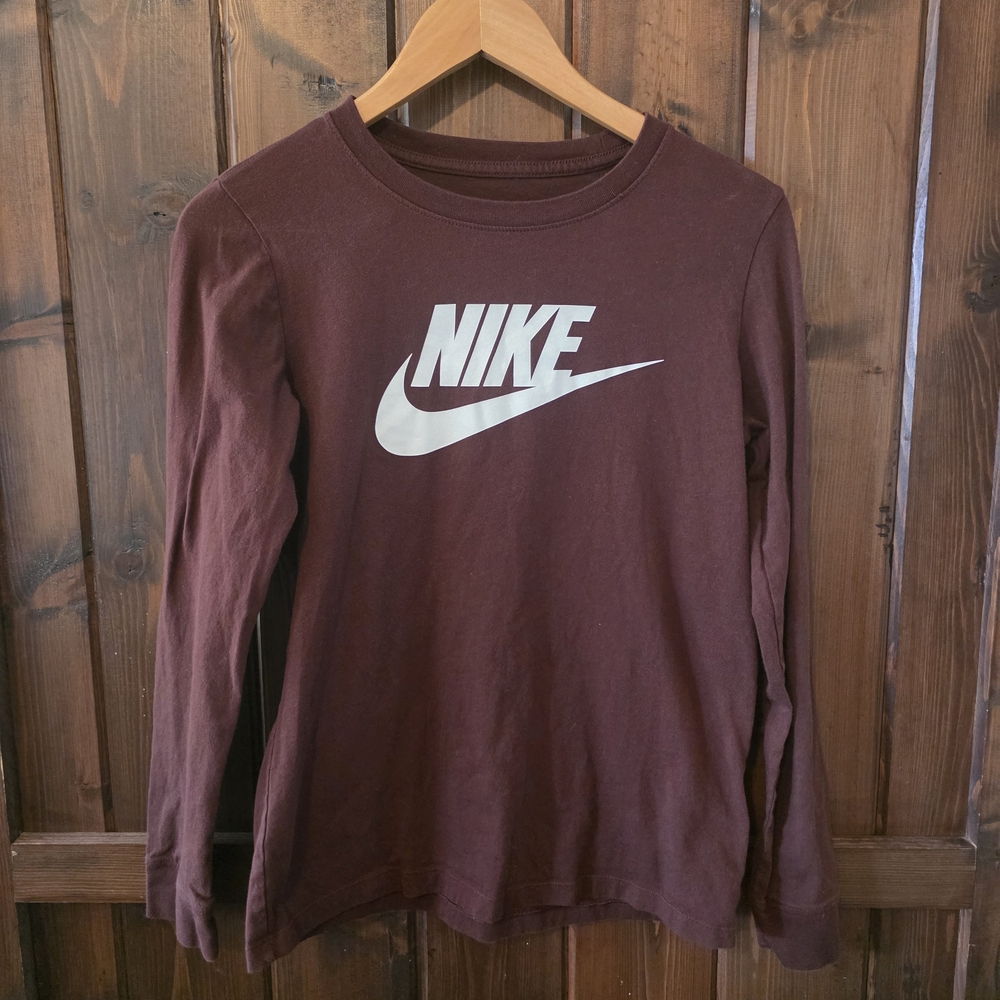 Nike Maroon Long Sleeve Shirt